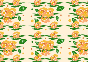 hand drawn exotic floral background.hand drawn pattern