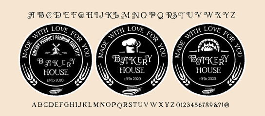 Hand Made Font 'Bakery' Custom handwritten alphabet.