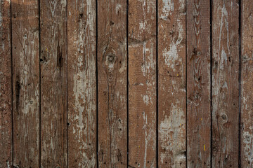Brown painted Wood texture of wood wall for background and texture.