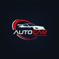 Car Garage Premium Concept Logo Design