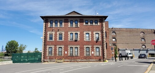 old town hall like brick building Bush Terminal  Brooklyn New York