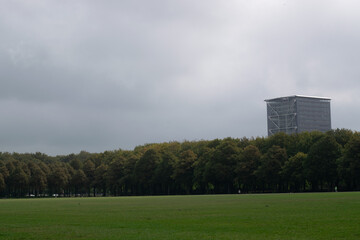 Fototapeta na wymiar Skyscraper construction in the Hague