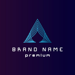 Letter A logo template