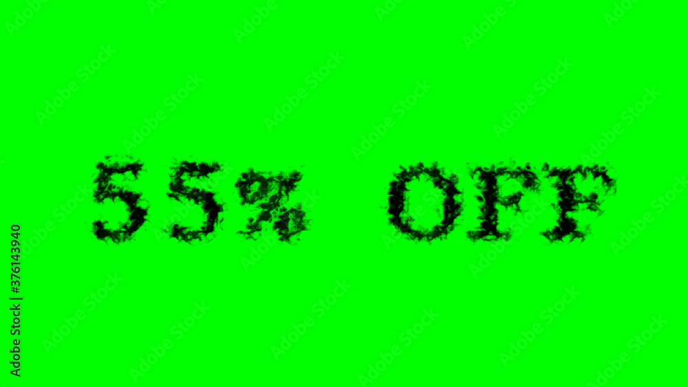 Fototapete 55% Off smoke text effect green isolated background. animated text effect with high visual impact. letter and text effect. 