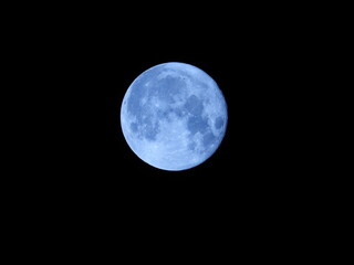 Naklejka na ściany i meble Full Moon, Blue Moon, August 2020
