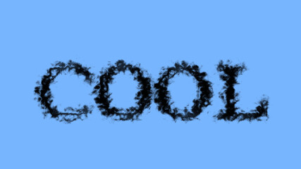 Cool smoke text effect sky isolated background. animated text effect with high visual impact. letter and text effect. 