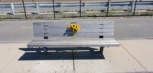 warning sign on the street