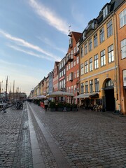 Fototapeta na wymiar Colorful houses at the Nyhavn. Copenhagen/ Denmark.