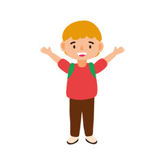 little student boy avatar character