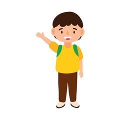 little student boy avatar character