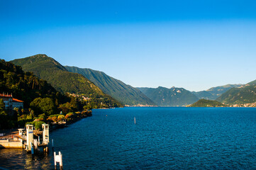 The beautiful lake Como in Northern Italy is surrounded by lovely little towns and stunning villas. The views are magical