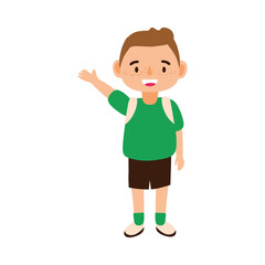 little student boy avatar character