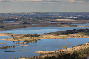 The Cumberland Plain and Nepean River in The Blue Mountains in Australia