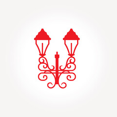 decorative lights icon vector
