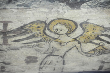Angel en pared en Brujas Bélgica