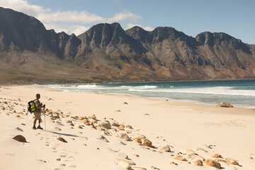 Black African American Male athlete with prosthetic leg