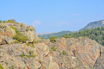 Beautiful view from Pioneer Point on the Black Canyon North Rim, Colorado