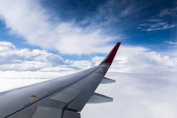 Fototapeta na wymiar Cloudy Sky from the plane