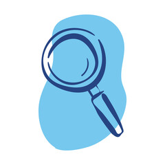 search magnifying glass line style icon