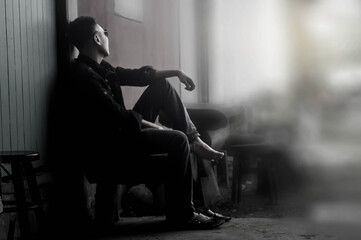 woman sitting on a chair