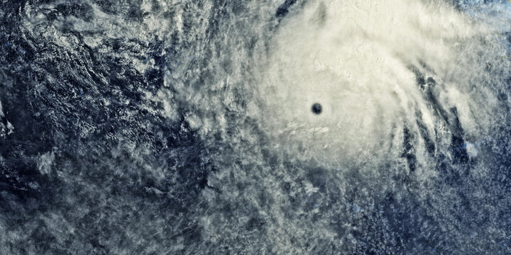 Hurricane Close-up from Space. Elements of this image are furnished by NASA.