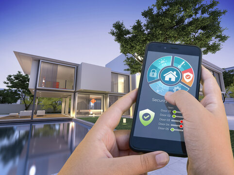Modern villa smart house