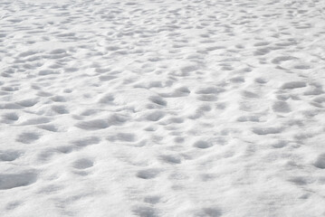 冬　雪　足跡　素材