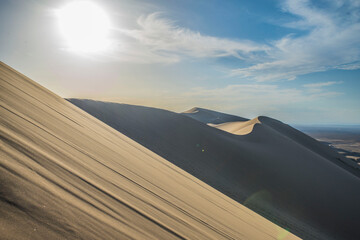 Fototapeta na wymiar 사막의 모래언덕