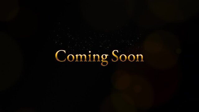 Coming Soonのメッセージが入ったエレガントな動画