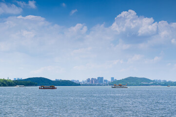 Summer scenery of Wuhan East Lake Scenic Spot