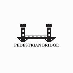 Naklejka premium Pedestrian Bridge Logo