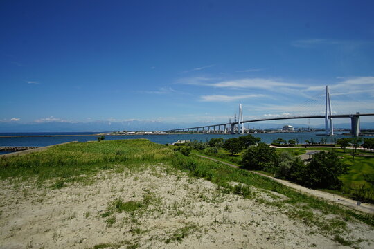 Marina Bay Park In Toyama, Japan