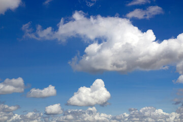 Blue sky background with clouds