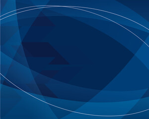 Geometric dark blue background. Abstraction design. Transparent layers