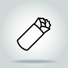 kebab icon or logo in  outline
