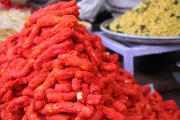 Indian sweet shev dish