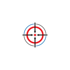 Target icon vector illustration design template