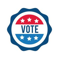 vote word in lace usa elections flat style icon