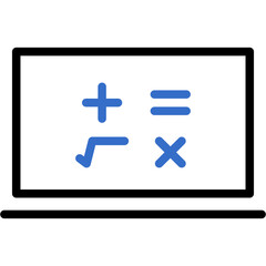 Obraz premium math lesson icon
