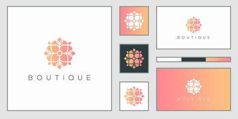 Minimalist elegant logo design The logo can be used for beauty, cosmetics, and spas