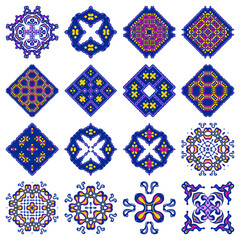 Decorative ornamental vector set of Ethnic style