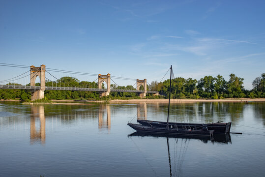 Langeais old bridge in France