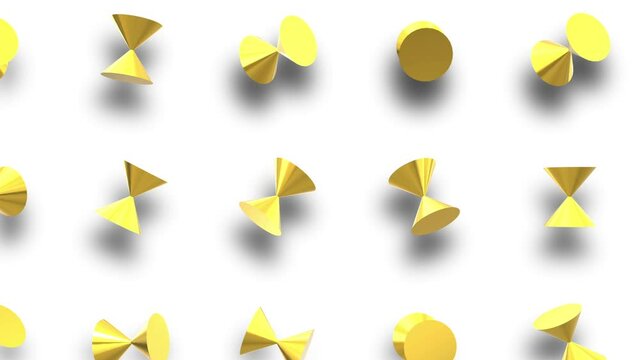 icon symbol gold loop animation background