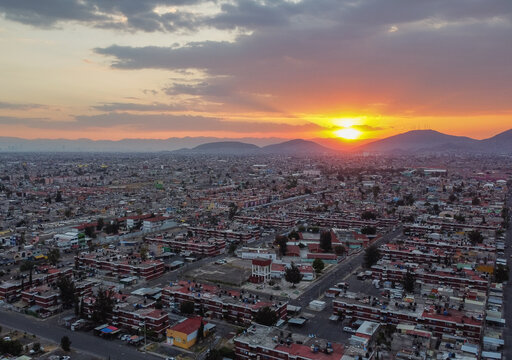 Atardecer en Ecatepec