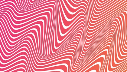 Minimal abstract background with red and white background, Black wavy line pattern, optical art, modern wavy, geometric line stripes vector illustration. EPS 10.