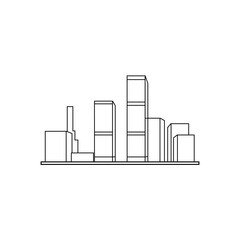 City black sign icon. Vector illustration eps 10