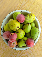 fresh fruit on a plate