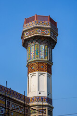 Fototapeta na wymiar Chauburji, 17th century Mughal monument with four unique minarets in Lahore, Pakistan