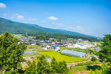 Fototapeta na wymiar 【田園風景】日本の里山風景