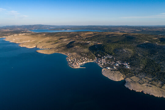 Vinjerac Village in Croatia - Aerial view